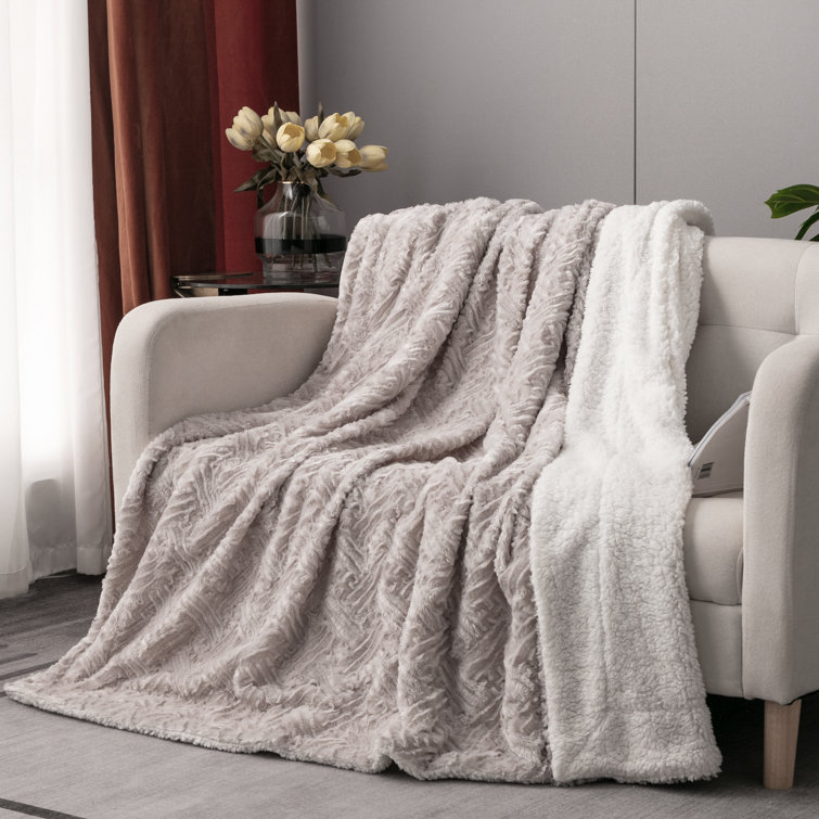 Lavender sherpa online blanket